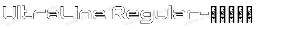 UltraLine Regular字体转换
